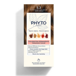 Permanentes Haarfarben-Set 5.3 Helles Kastaniengold PHYTOCOLOR