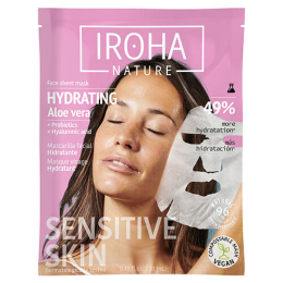 Feuchtigkeitsspendende Gesichtsmaske Aloe Vera Hyaluronsäure Iroha Nature