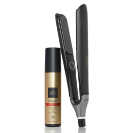 Packung ghd Chronos Styler schwarz + bodyguard Hitzeschutzspray für coloriertes Haar