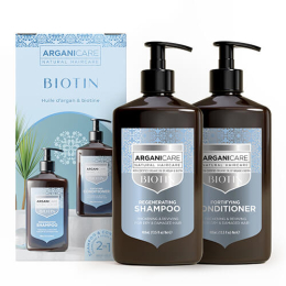 Geschenkset Duo Stärkend & Reparierend Biotin Arganicare