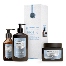 Set Trio Stärkend & Reparierend Biotin Arganicare