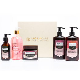 Arganicare Seidenprotein-Glanz-Routine-Set