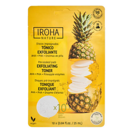 Wattepads Tonic Peeling Ananas x10 Iroha Nature