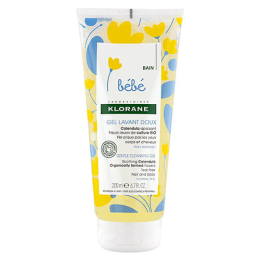 Klorane Baby Calendula Mildes beruhigendes Waschgel 200ml