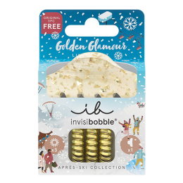 Elastische Spirale und Klammern Kollektion Après-Ski Golden Glamour Invisibobble