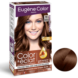 Kit Coloration Color & Eclat 78 Marron Praliné Les Raffinées Eugène Color