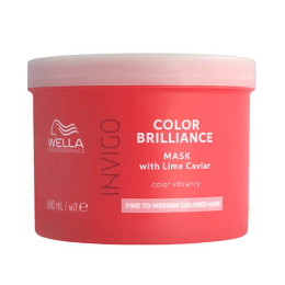 Maske für feines bis mittleres Haar Invigo Color Brilliance Wella 500ml