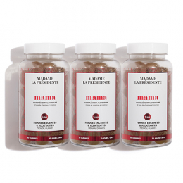 Trio-Pack Nahrungsergänzungsmittel Gummies Mama Madame La Présidente