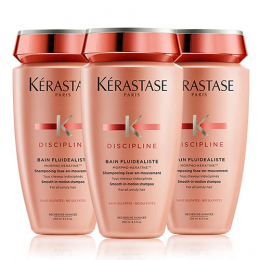 Trio Bain Fluidéaliste Discipline Kérastase