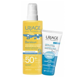 Spray Enfant Invisible SPF50+ Bariésun Uriage + Crème Lavante offerte